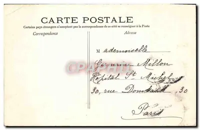 Parigi - Il Parco Monceau - Statua di Guy de Maupassant — C. M. — Verso