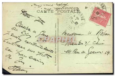 Paris — Place Vendôme e a Coluna Vendôme — A.P. n°132 — Verso