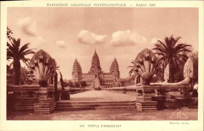 Temple d'Angkor-Vat — Exposition Coloniale Internationale — Paris 1934 — Blanche, Archs.