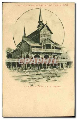 Pavilhão da Noruega — Exposição Universal de Paris 1900 — Editor não visível