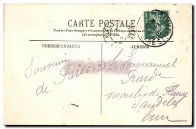 Paryż — Plac Vendôme i Kolumna — LL. nr 1172 — Rewers