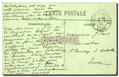 Überschwemmungen in Paris (Januar 1910) — Aussteigen der belgischen Mission — LL. — Rückseite
