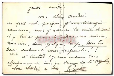 Notre-Dame, Sacré-Cœur, Igreja da Madeleine — Amizades de Paris — Editor E.M. 2 — Verso