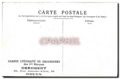Parijs - Fontein Carpeaux in het park van het Luxembourg — uitgever Derobert, Rouen — Achterkant
