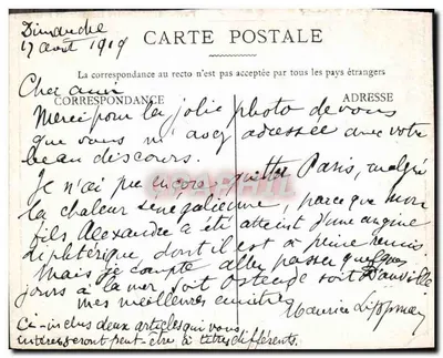 Une Fête de Nuit au Bal Tabarin — scène de bal à Paris-Montmartre — éditeur Bal Tabarin, n° de série non visible — Rewers