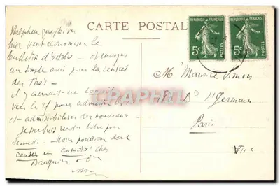 Hôtel des Capucines — Paryż — wydawca S. Bouyarde — Rewers
