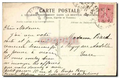 Paris — Boulevard Bonne-Nouvelle — editor não identificado — Verso