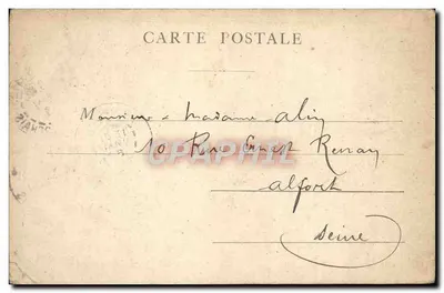 Cartolina d'epoca Parigi Museo di Cluny — Verso