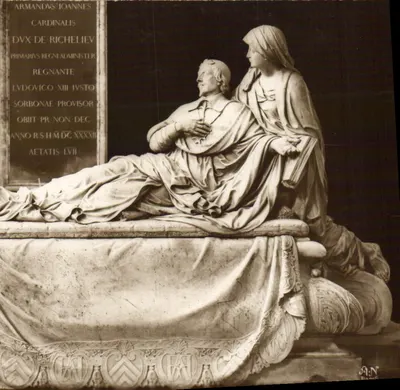 Tumba de Armand Jean de Vignerot du Plessis, duque de Richelieu — estátua funerária — editor A.N. Paris