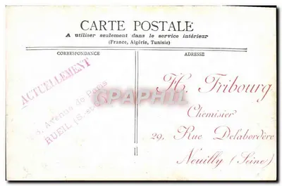 Paris - Arco do Triunfo do Carrousel — editor não visível, número de série não visível — Verso