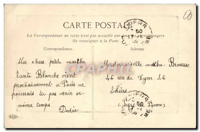 A Torre Eiffel — Paris — Editor Calvaire — Verso