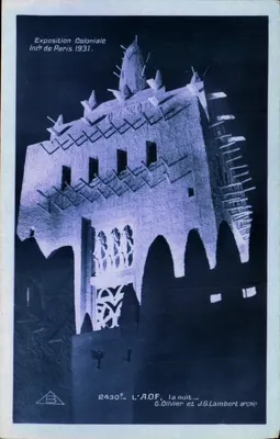 L'AOF, la nuit — Exposition Coloniale Internationale de Paris 1931 — G.Olivier et J.G.Lambert archés