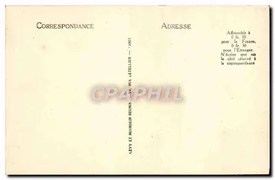 Bilhete postal antigo Paris Monument Comemorativo do Incêndio do Bazar da Caridade Caminho da Cruz — Verso