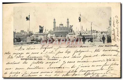 Exposição de 1900 — Trocadéro — editor não visível, número de série não legível
