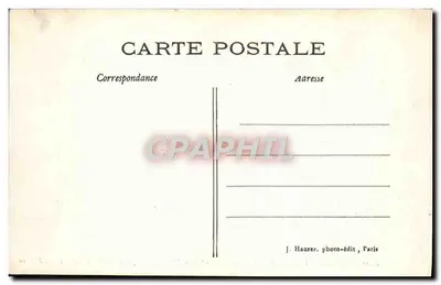 Paryż — Panorama Louwru i Tuileries wykonane z balonu — J. H. Déposé — Rewers