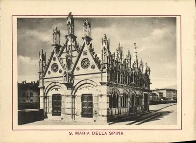 Bilhete postal antigo S Maria Della Spina