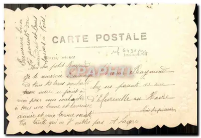 Bom Ano — Carta postal de boas-vindas — Editor: Carta Postal N° 6450 — Verso