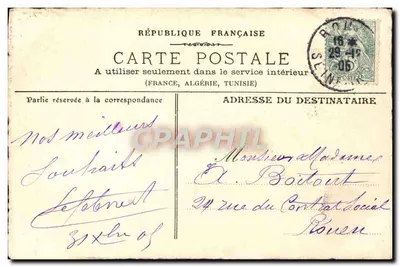 Pansées — „Heureuse Année 1906” — H. Deschvre — Rewers