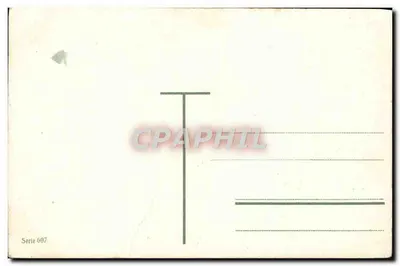 Criança com saco de moedas — Boa Ano — série 607 — Verso