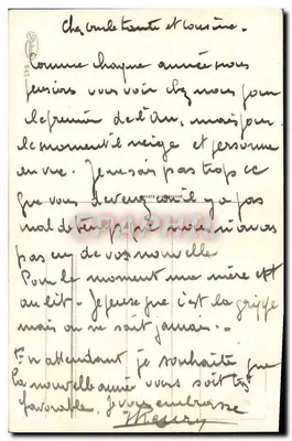Árvore nevada — cartão de felicitações — editor 'Graphique' n°645 — Verso