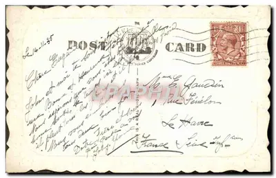 Dom z siana — ilustrowana kartka pocztowa — seria 4493-4 — Rewers
