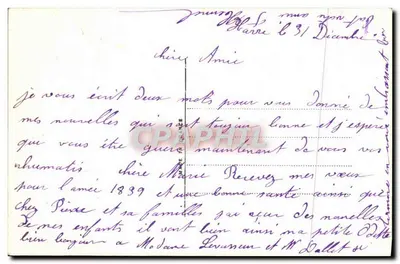 Zamieczony wioska pod księżycem — Szczęśliwy Nowy Rok — CP 982 — Rewers