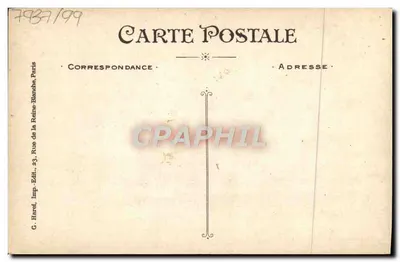Arranjo de flores e folhagem — Boa Ano — G. Hardel, Paris — Verso