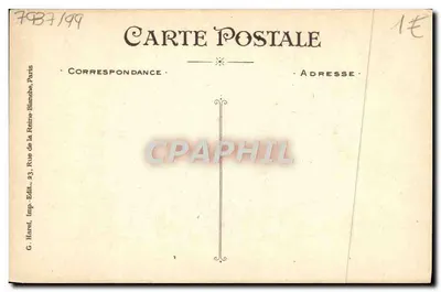 Arranjo de flores e folhagem — vœux de bonne année — G. Harel, Editor, Paris — Verso
