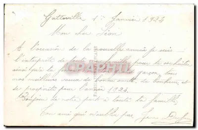 Igreja sob a neve — SAPI Paris n°1399 — Verso