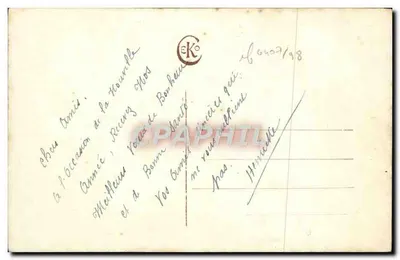 Joven mujer — con rosa — Bonne Princesse, serie 1517 — Reverso