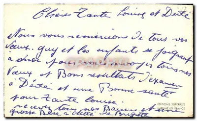 Bouquet de tulipas — Carta de boas-vindas — Éditions Superluxe — Verso
