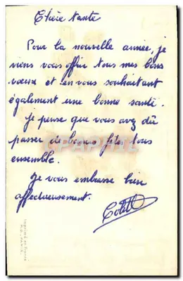Białe różę — Współczesne życzenia — Wydawnictwo w Francji — Rewers