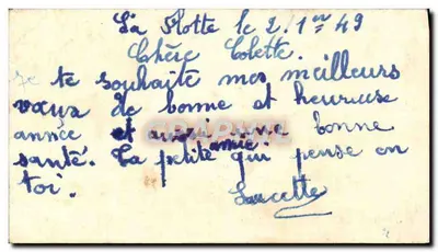 Bilhete postal antigo Fantasia Gatos Cachorros — Verso