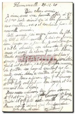 Paisagem invernal — Boa Ano — RC 290 — Verso