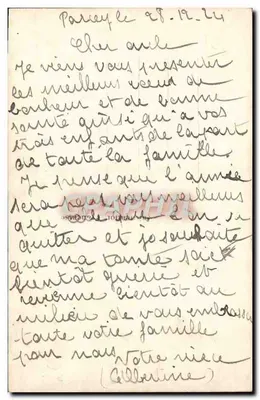 एक युवा महिला फर के साथ — शुभ वर्ष 1922 — आरईएक्स — पीछे
