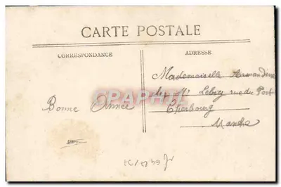 Bonne Heureuse — Sujeto: casal diante de porta arqueada — editor não visível, número de série 720 — Verso