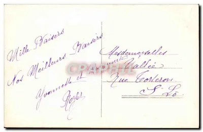 Mulher elegante em pele — cartão postal assinado 'Bonne Claire' — n° 2028 — Verso