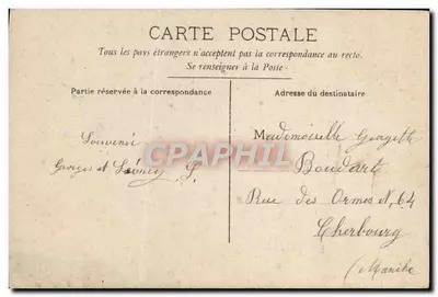 Mujer en vestido y sombrero con flores — Buena y Feliz Año — CIRCLE — Reverso