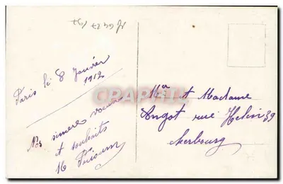 Couple in period costume — REX 4149 — publisher REX — Back