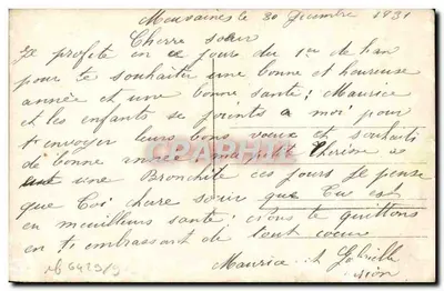 Zamieczony wioska — Szczęśliwy Nowy Rok — Wydawca Ela, n° 3643 — Rewers