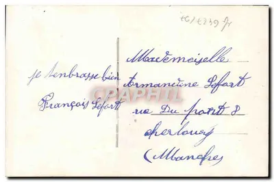 Mężczyzna w garniturze i kapeluszu melonowym — trzymający bukiet róż — kartka życzeń 'Bonne Année' — wydawca anonimowy, nr 358 — Rewers