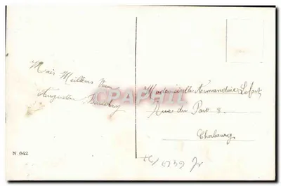 Casal — Boas Festas — editor N. 642 — Verso