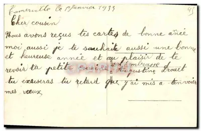 Wioska z kościołem — scena pasterska — M. 920 — Rewers