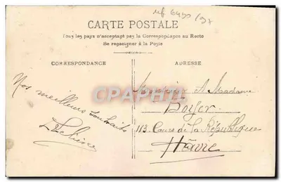 Giovane donna sorridente — decoro di rose — E.L.D. n°4171 — Verso