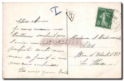 Młoda kobieta w sukni zawiązanej — trzymająca naczynie — wydane przez LUTETIA, nr 168 — Rewers