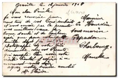Gałąź hawranu — Szczęśliwy Nowy Rok — DIX n°1103/4 — Rewers