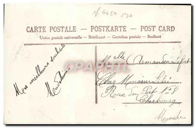 Jovem mulher com chapéu de penas — 'Ano Feliz' — editor desconhecido, n° 4352 — Verso
