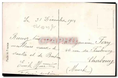 Marinheiro com flores — 'Bom Ano' — REX 4602 — Verso