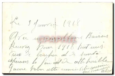 Mulher com capa de pele — Boa Ano — Carta postal de Natal — Verso