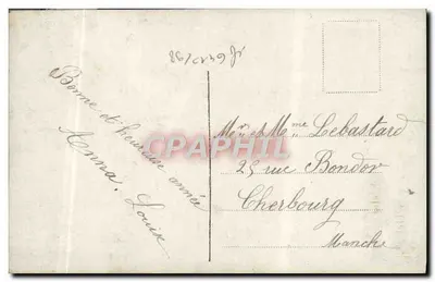 Kobieta i dziecko — Wesołych Świąt — A.P. PARIS 314 — Rewers